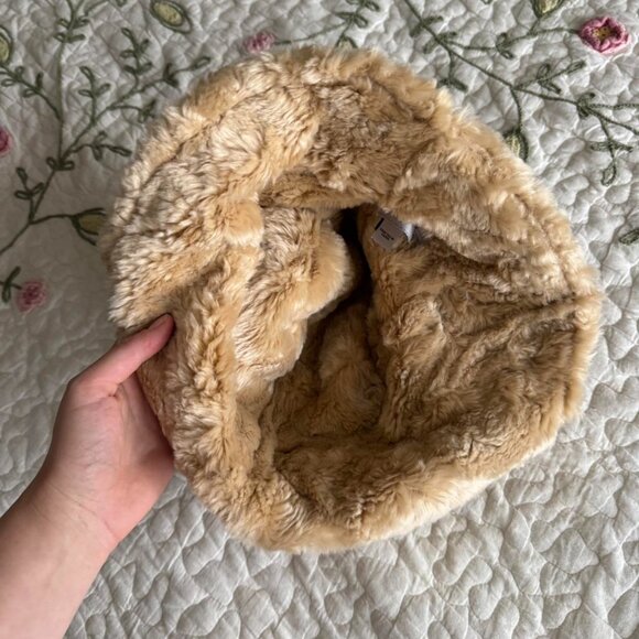 Women's Tan and Brown Hat - Picture 3 of 4